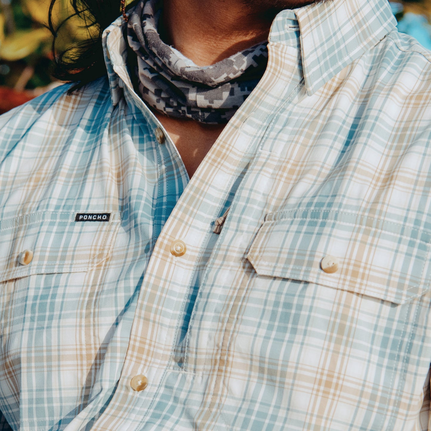 Poncho Outdoors | The Double Haul | Brown And Green Plaid