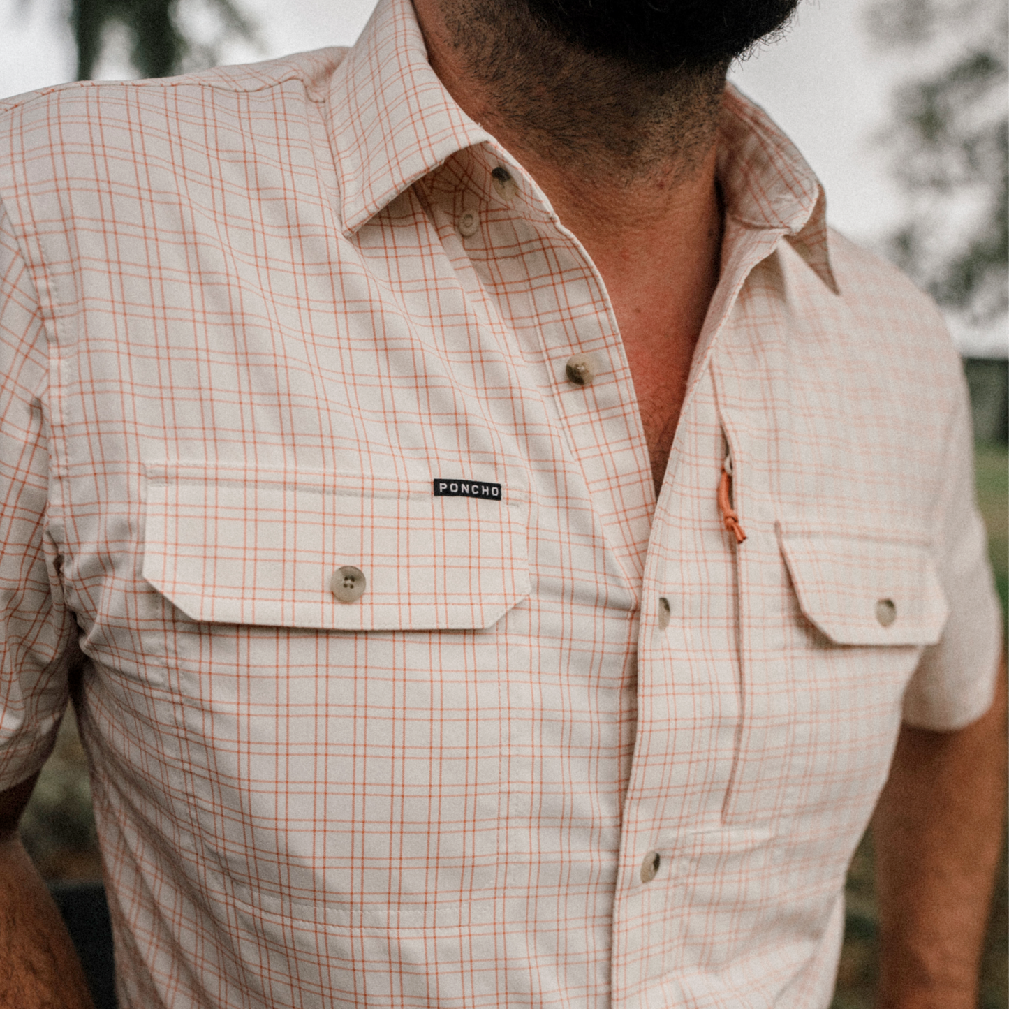 Poncho Outdoors | The Gumbo | Red & Cream Plaid