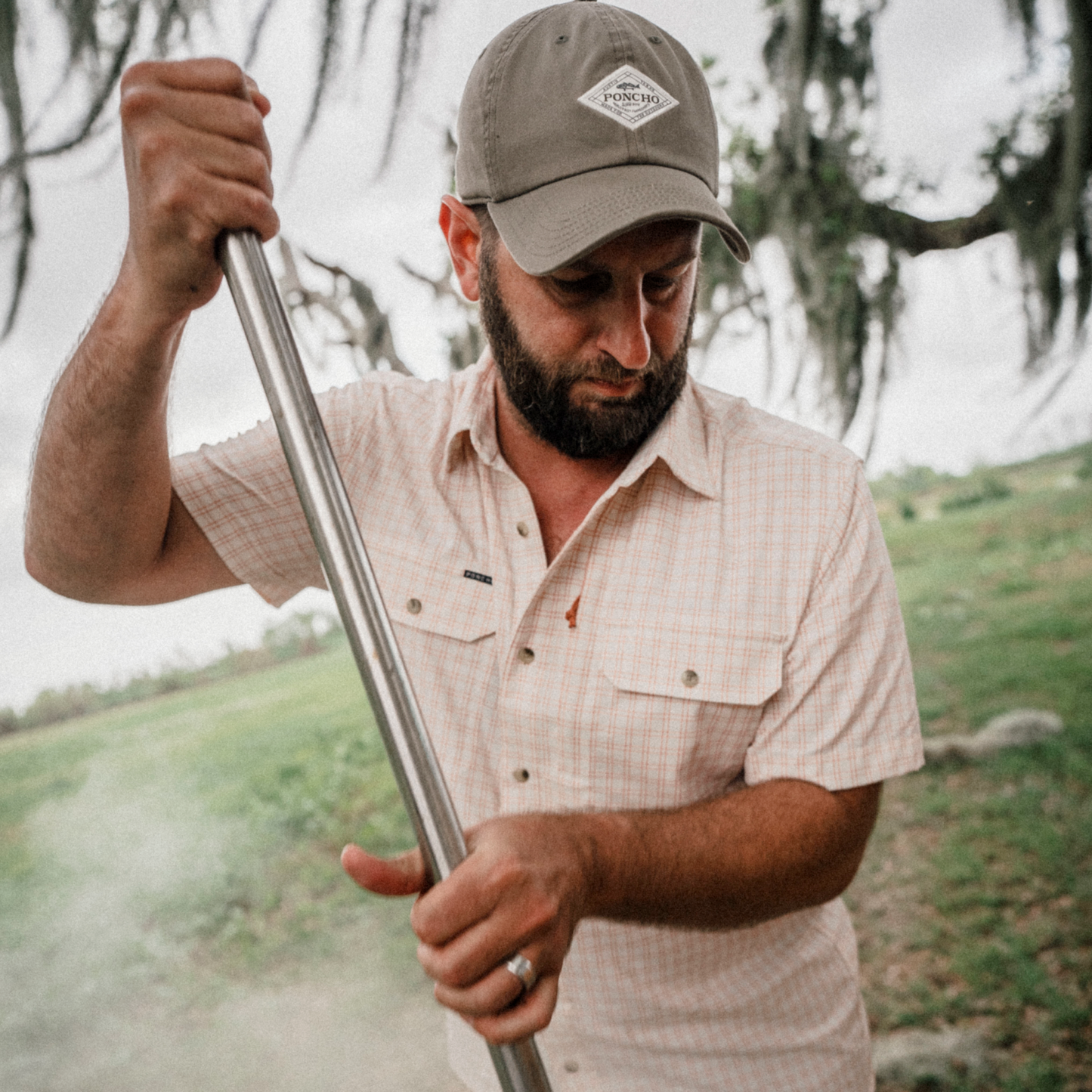 Poncho Outdoors | The Gumbo | Red & Cream Plaid