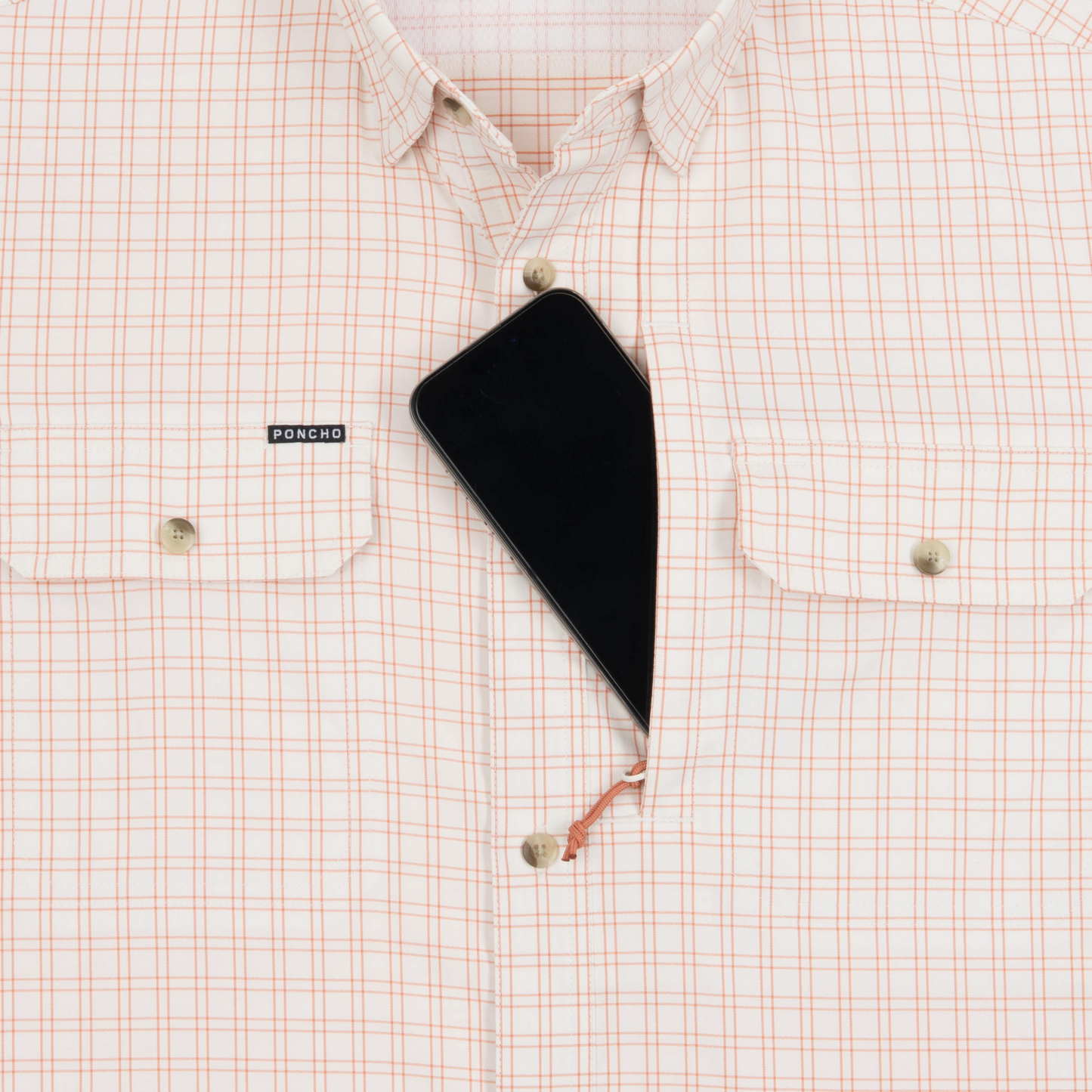 Poncho Outdoors | The Gumbo | Red & Cream Plaid