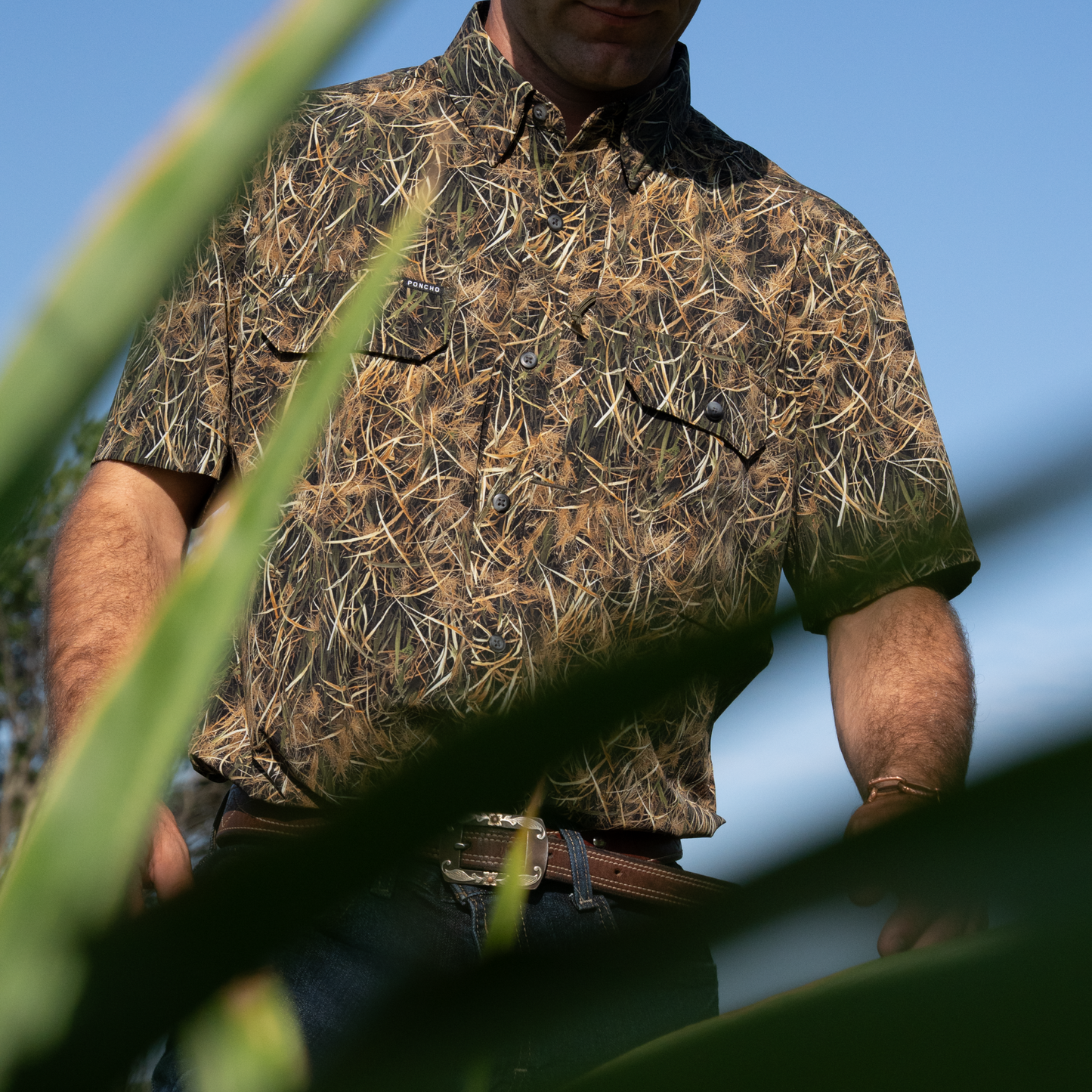 Poncho Outdoors | The Layout Blind | Reedline  Camo