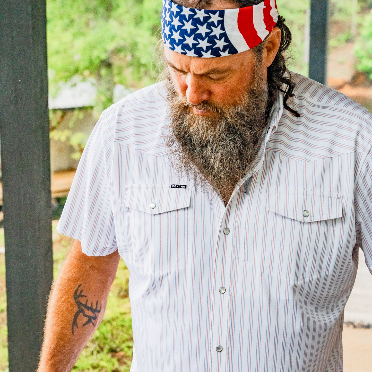 Poncho Outdoors | The Old Glory | Red, White & Blue