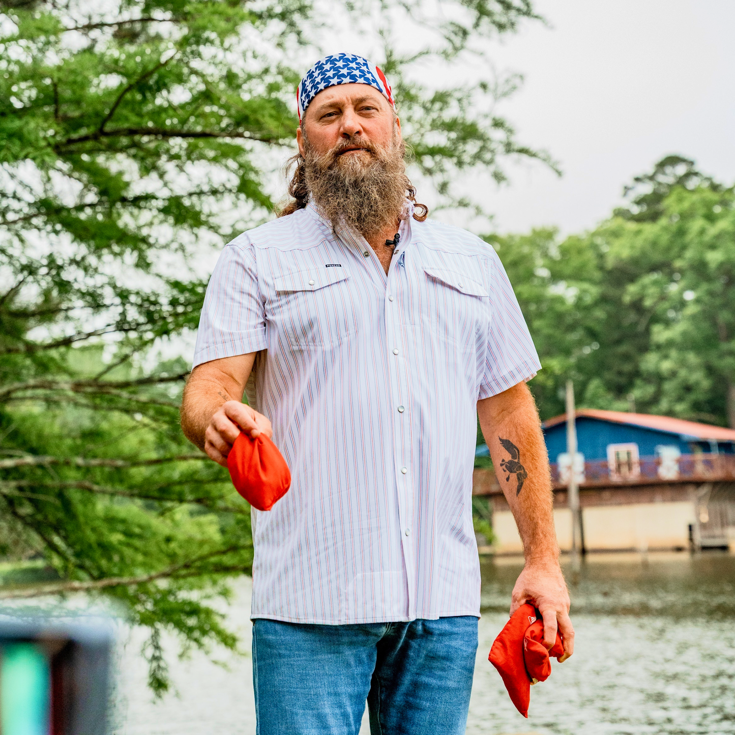 Poncho Outdoors | The Old Glory | Red, White & Blue