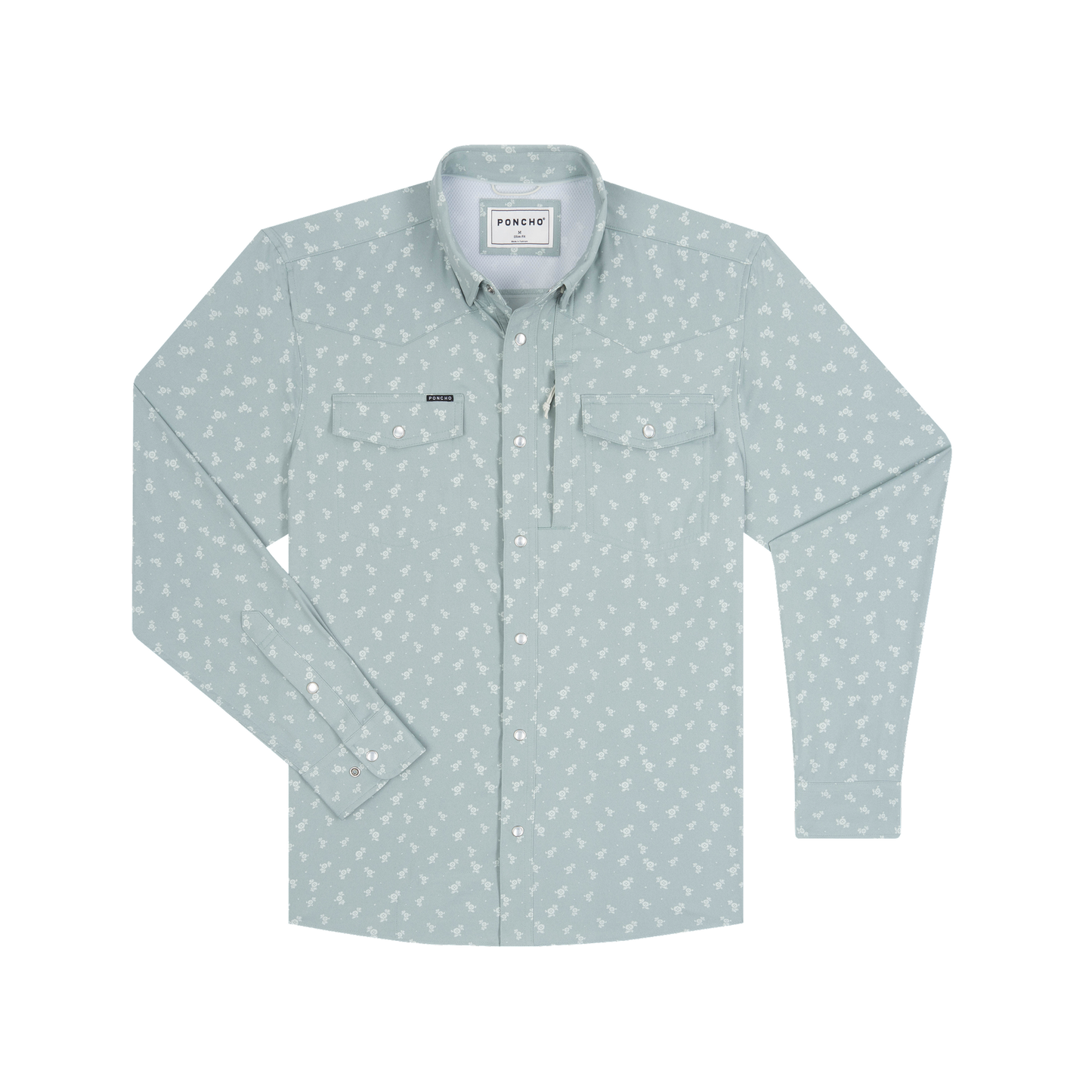 Poncho Outdoors | The St. Helens | Blue Yellowstone Flower Print