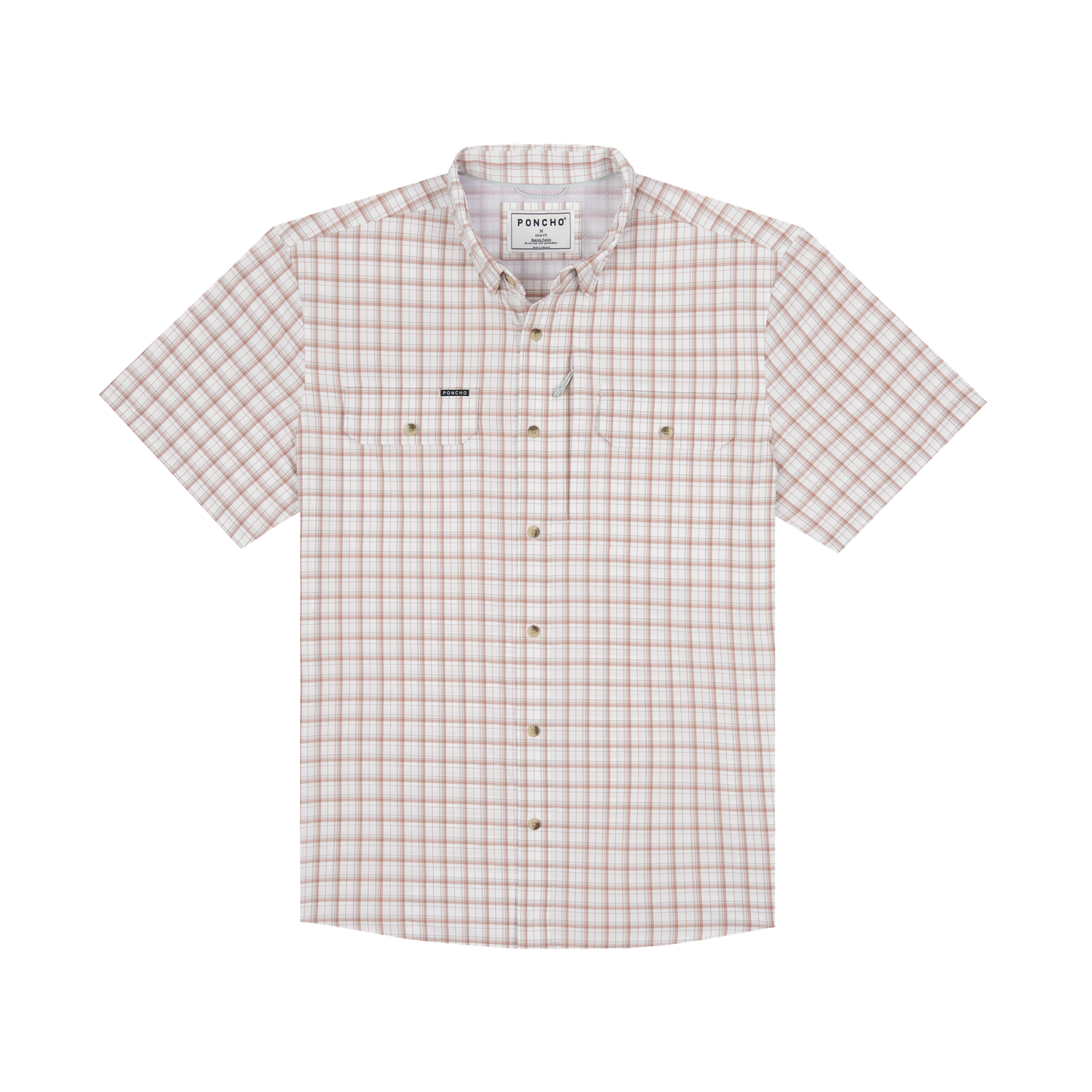 Poncho Outdoors | The Truck Norris | Maroon Aqua White Plaid