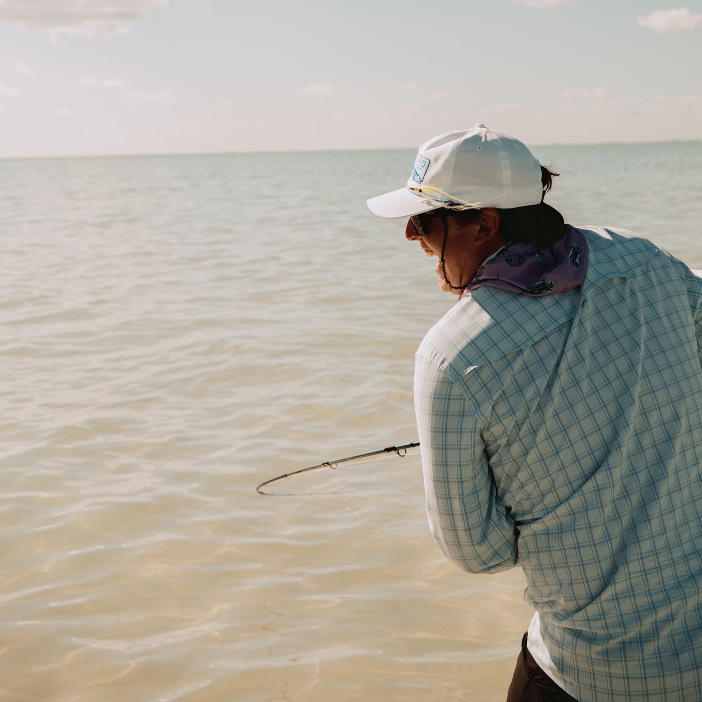 Poncho Outdoors | The Boca Grande | Ocean Blue Check Plaid