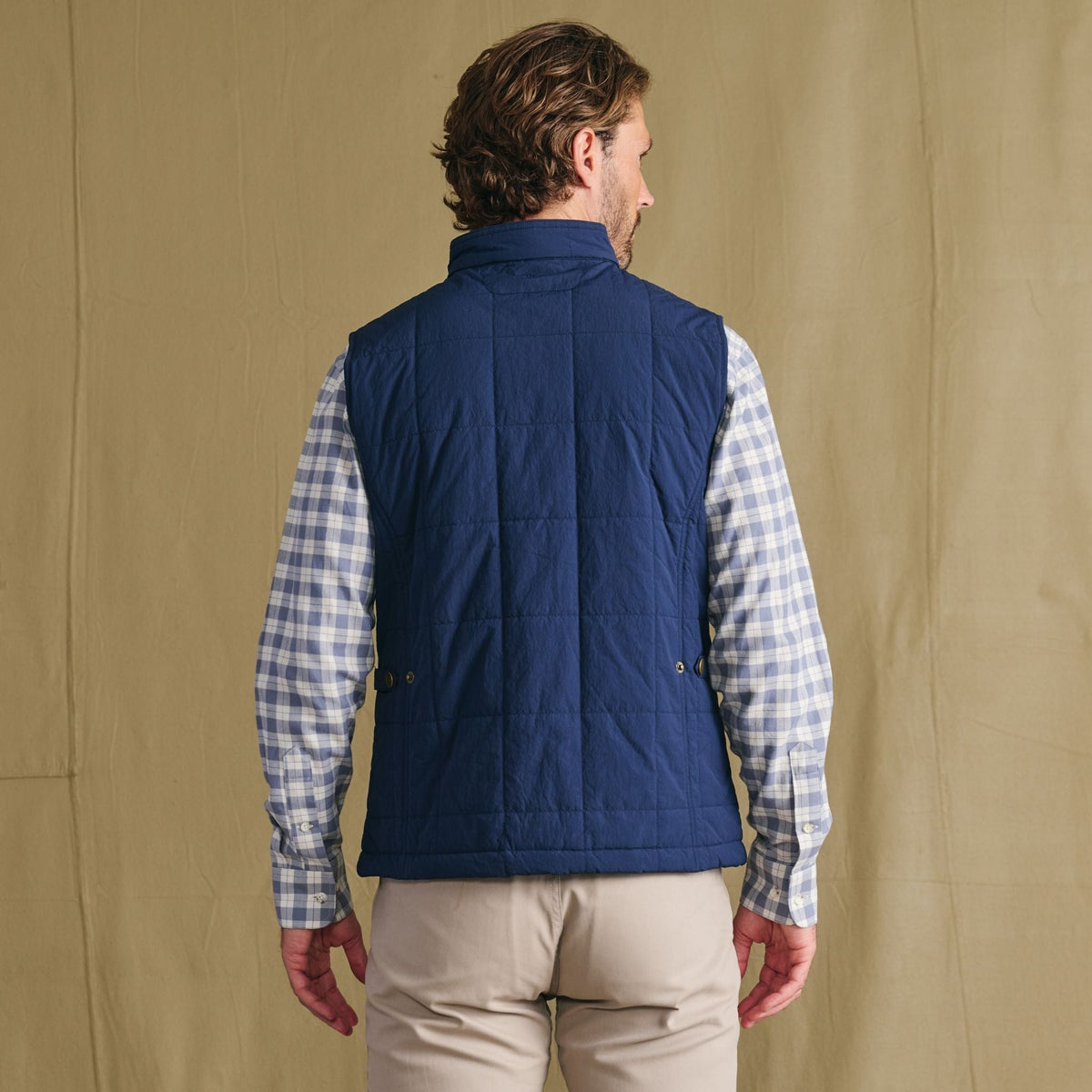 Tom Beckbe | Burgess Quilted Vest | Navy