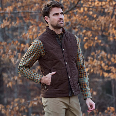 Tom Beckbe Burgess Quilted Vest - Rye Brown