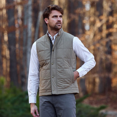 Tom Beckbe Burgess Quilted Vest - Tan