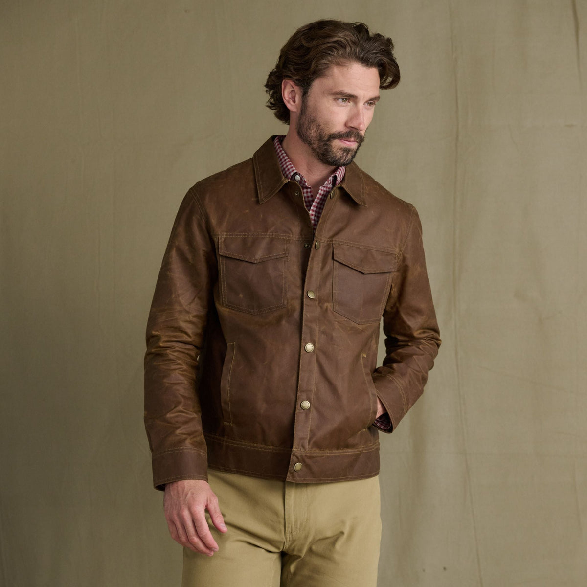 Tom Beckbe | Chatom Waxed Jacket | Field Tan
