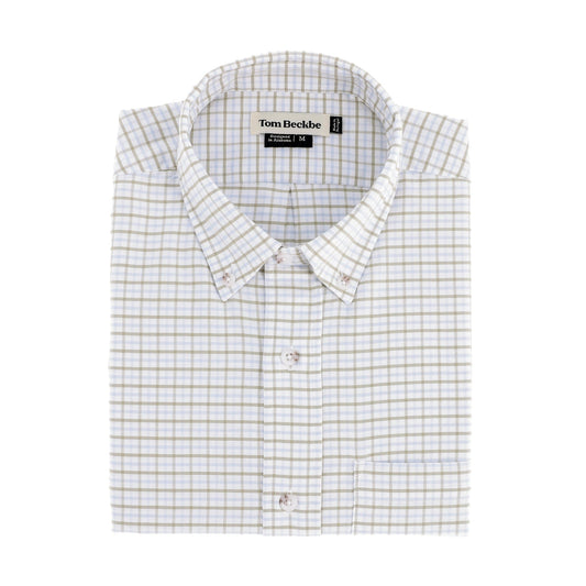 Tom Beckbe Culver Oxford Shirt - Khaki Sky