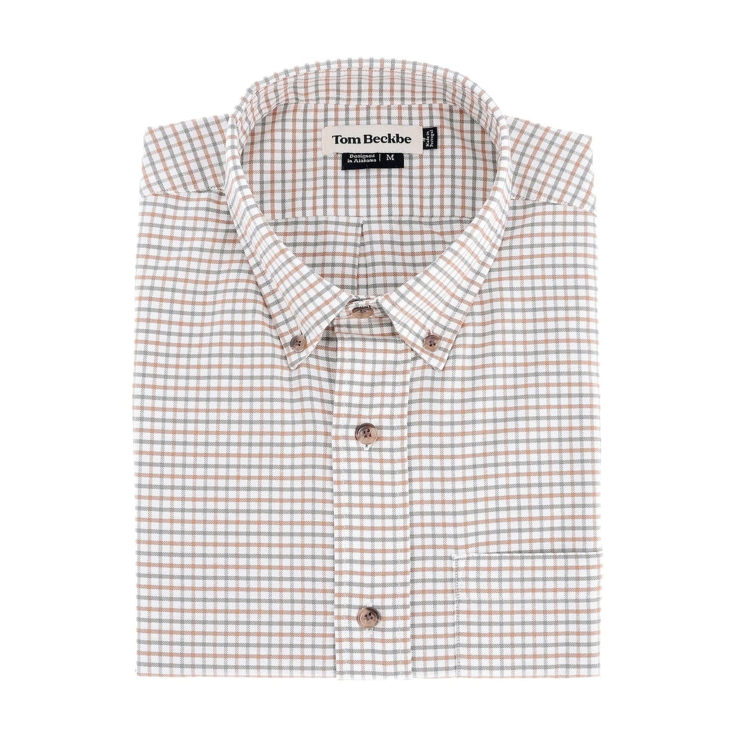 Tom Beckbe Culver Oxford Shirt - Rust Grey