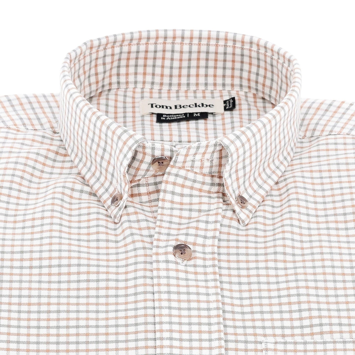 Tom Beckbe Culver Oxford Shirt - Rust Grey