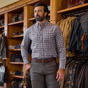 Tom Beckbe Dixon Brushed Cotton Twill Shirt - Grey Oxide