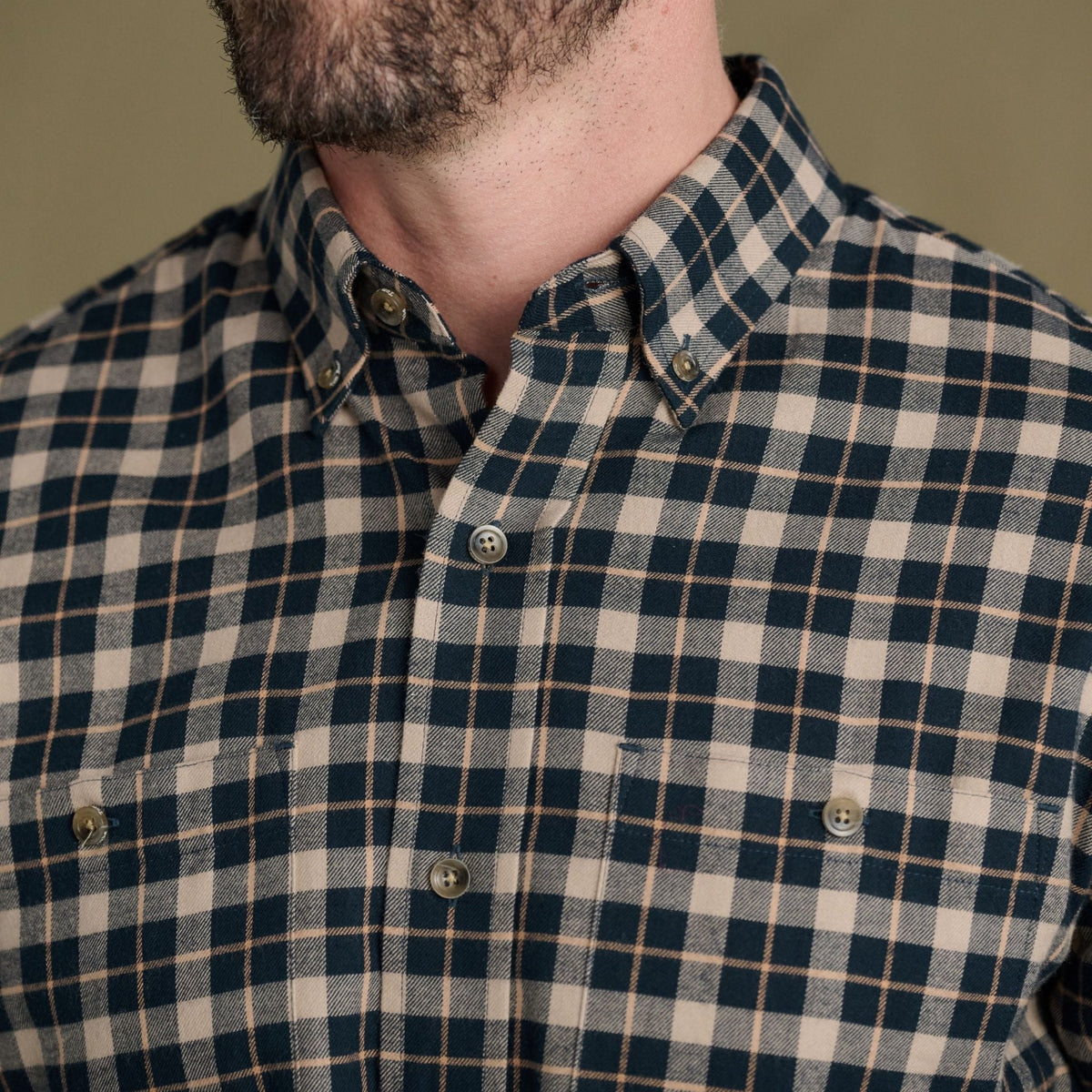 Tom Beckbe | Dixon Brushed Cotton Twill Shirt | Hearth