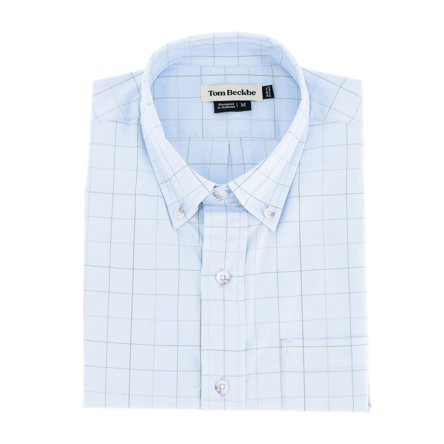 Tom Beckbe Ensley Pinpoint Oxford Shirt - Blue Field