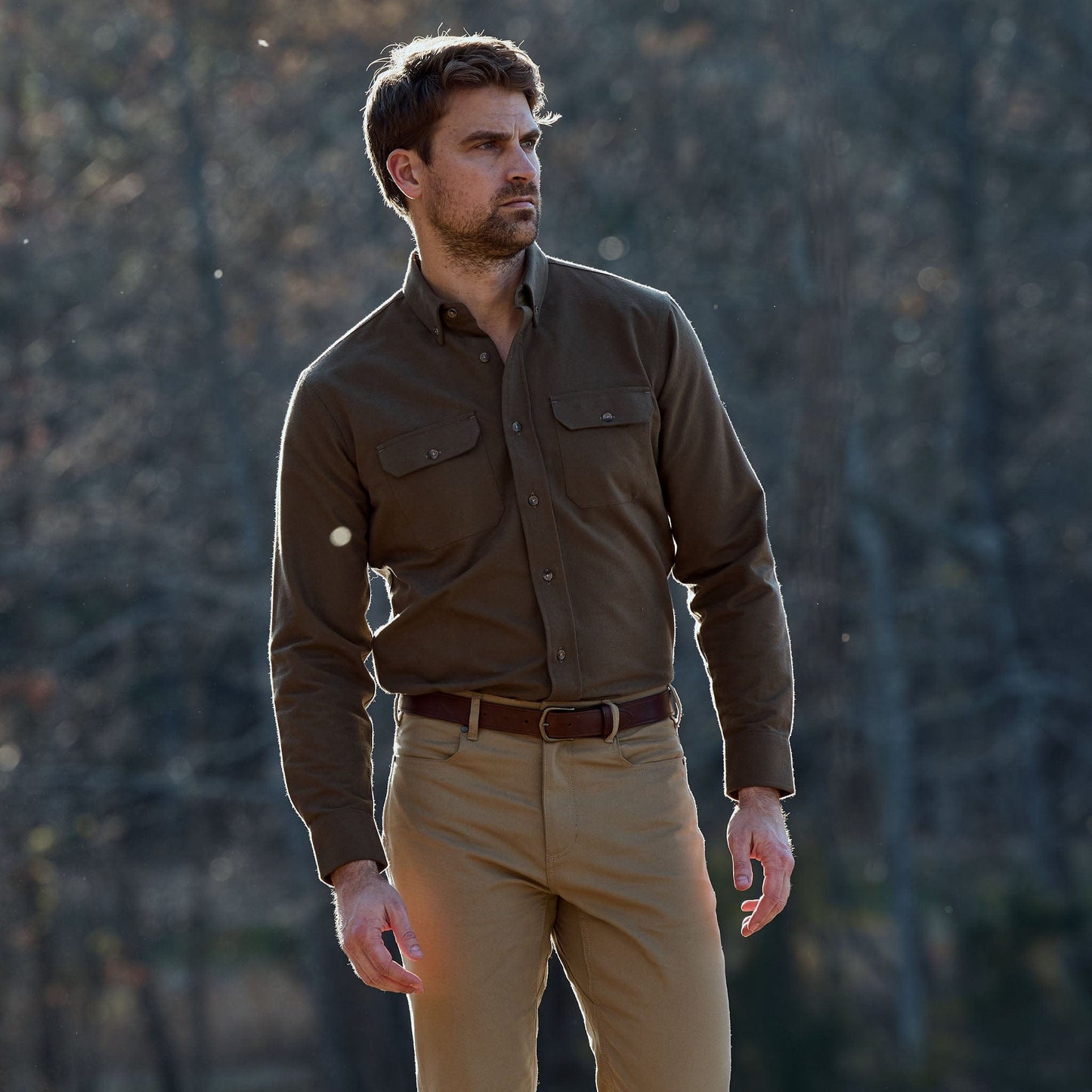 Tom Beckbe Hartwell Moleskin Shirt Shirt - Olive