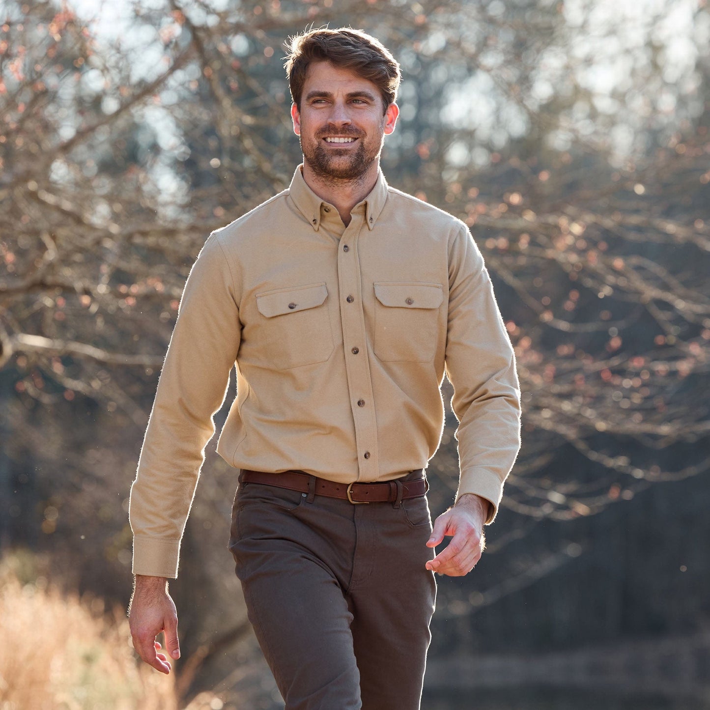 Tom Beckbe Hartwell Moleskin Shirt Shirt - Tan