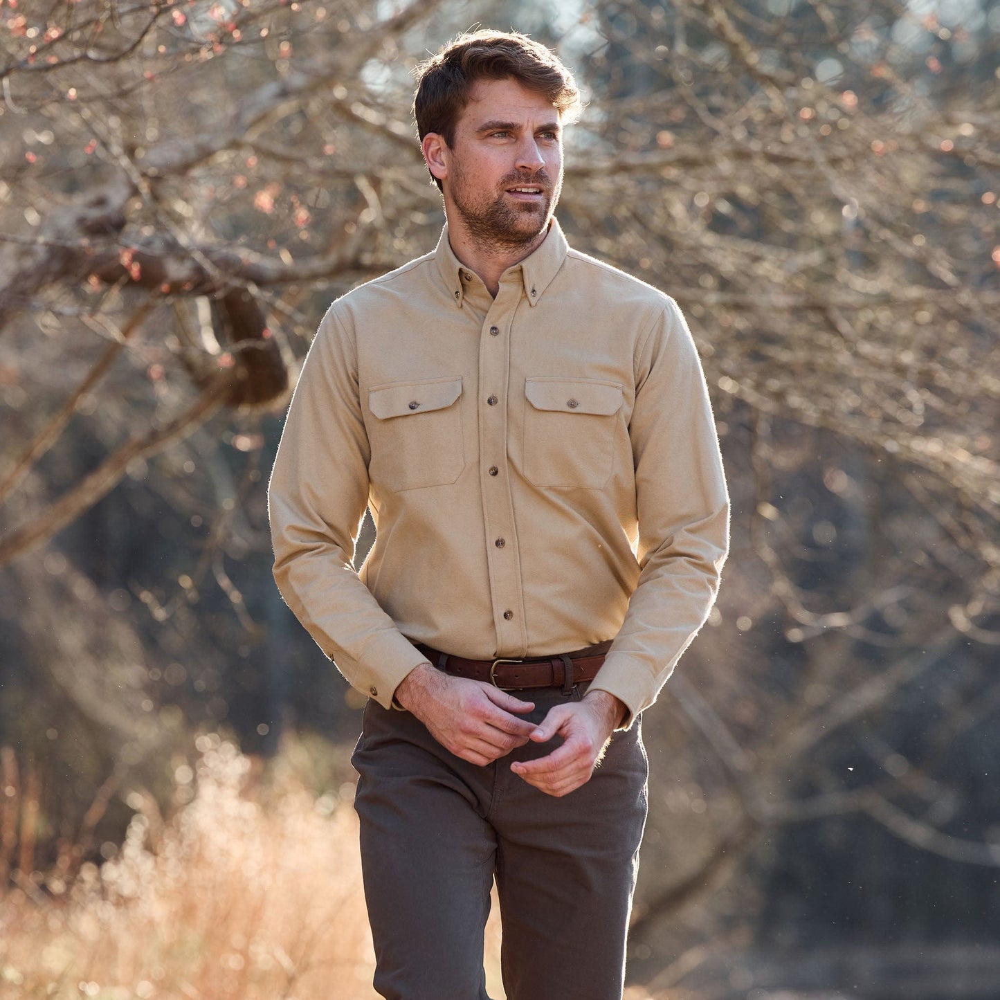 Tom Beckbe Hartwell Moleskin Shirt Shirt - Tan