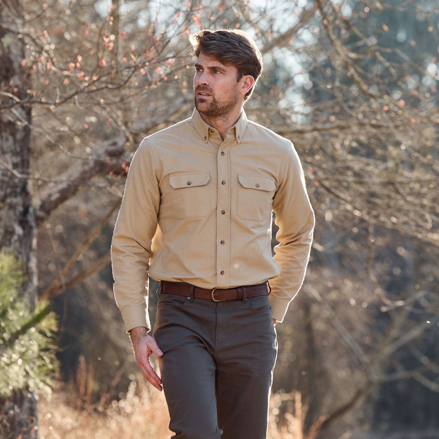 Tom Beckbe Hartwell Moleskin Shirt Shirt - Tan
