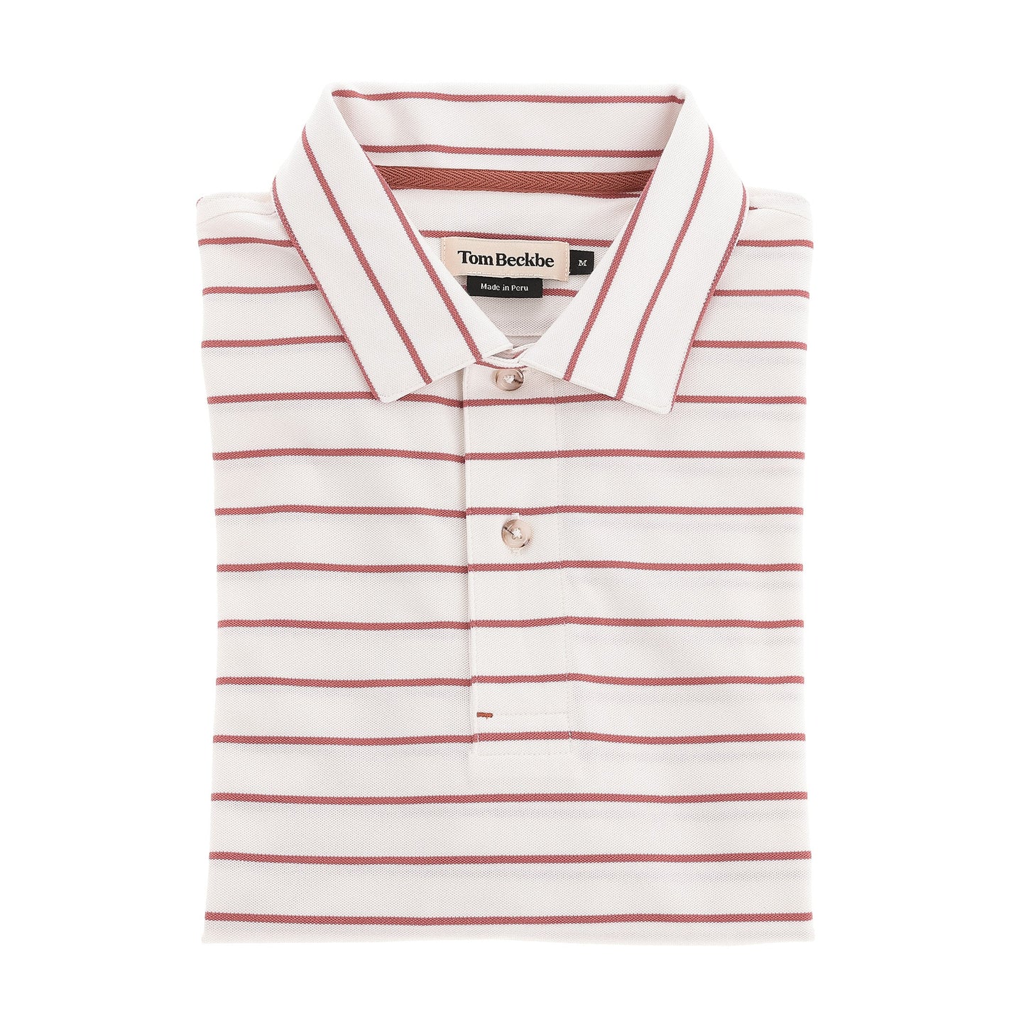 Tom Beckbe Hutton Performance Polo - White/Clay