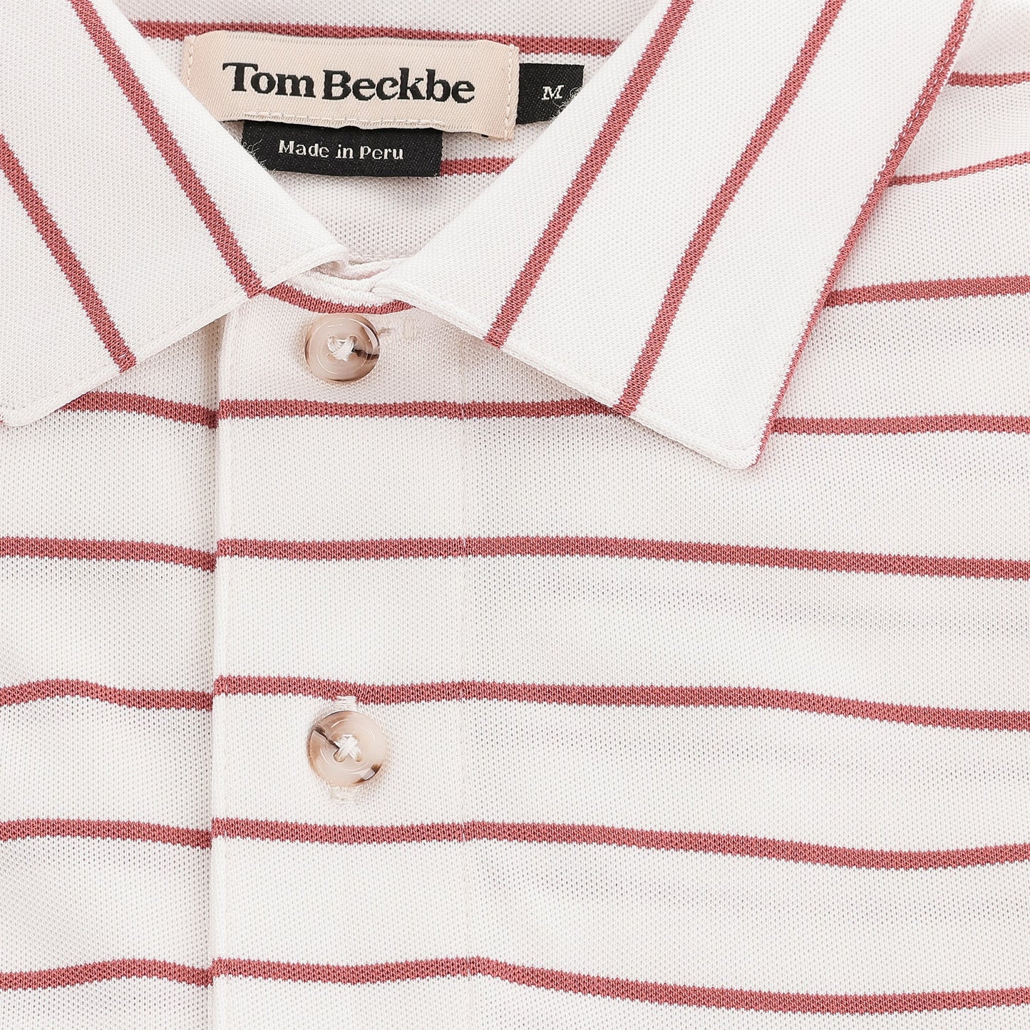 Tom Beckbe Hutton Performance Polo - White/Clay