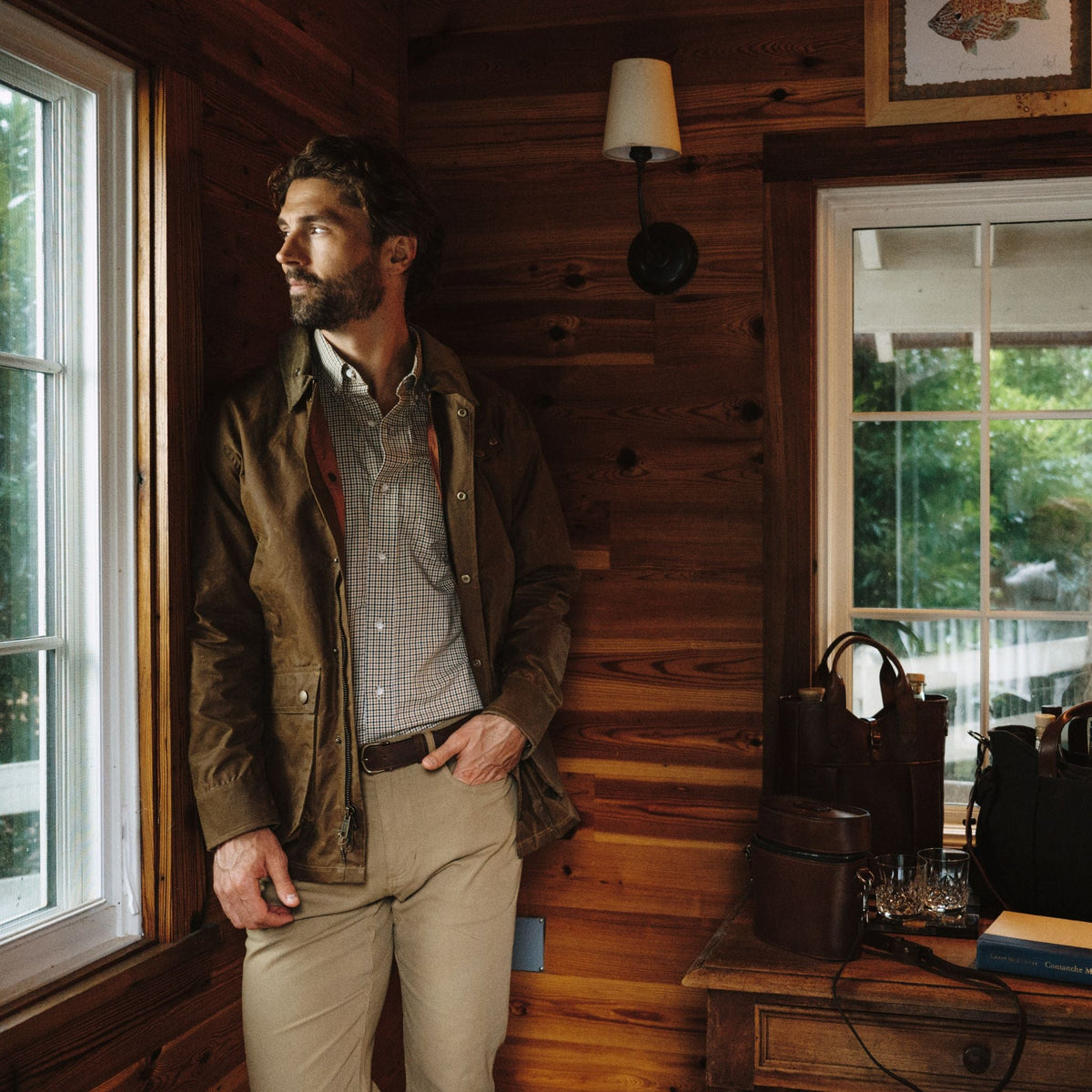 Tom Beckbe | Knapp Cotton Twill Shirt | Amber Moss