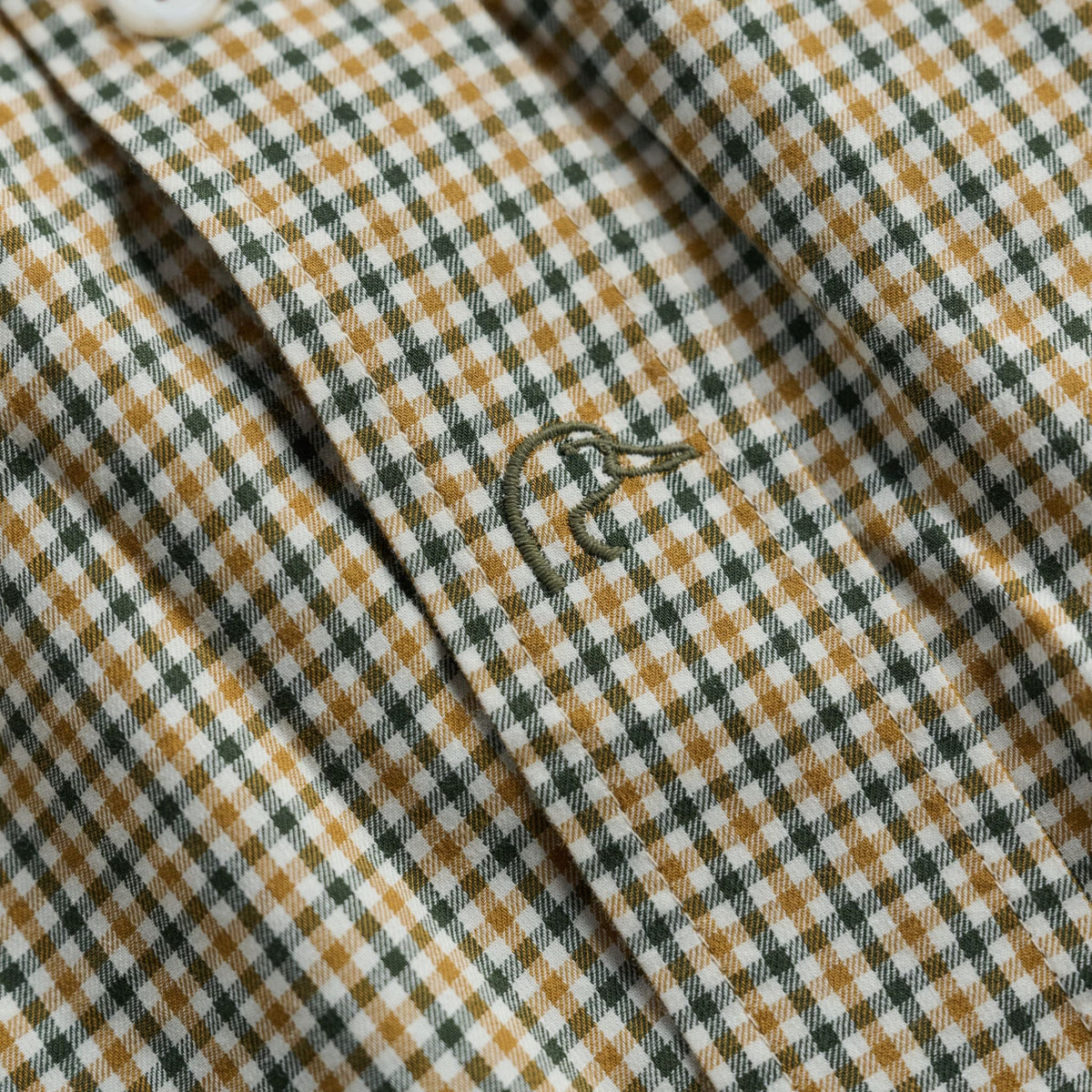 Tom Beckbe | Knapp Cotton Twill Shirt | Amber Moss
