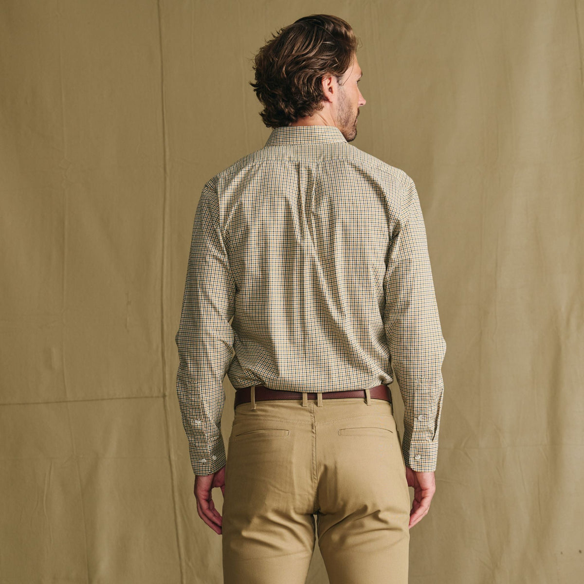 Tom Beckbe | Knapp Cotton Twill Shirt | Amber Moss