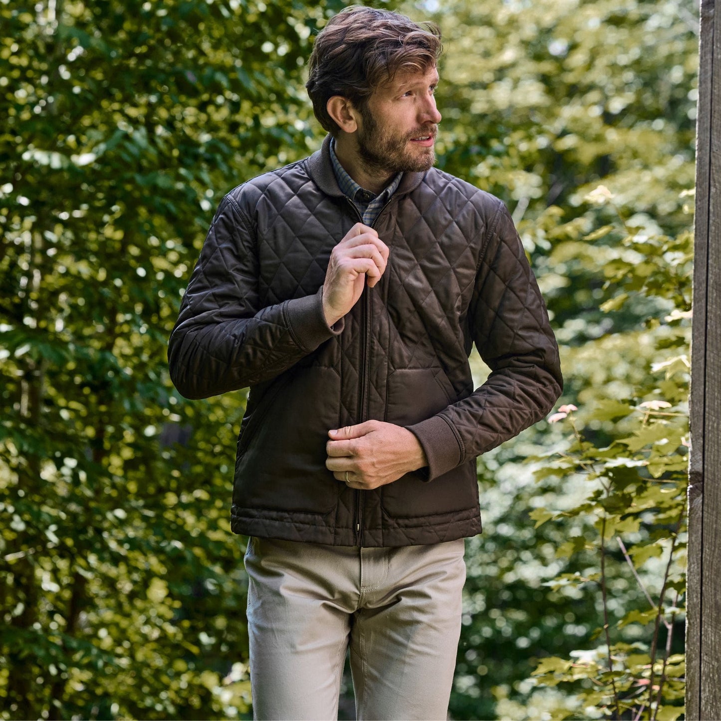 Tom Beckbe Logan Bomber Jacket - Dark Green