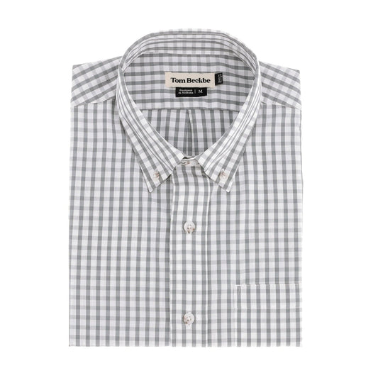 Tom Beckbe Monroe Poplin Shirt - Grey Green