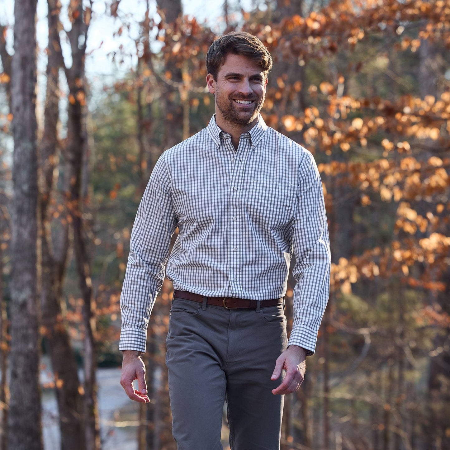Tom Beckbe Monroe Poplin Shirt - Grey Green