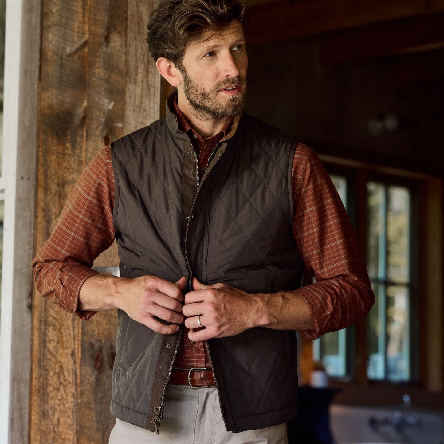 Tom Beckbe Culver Oxford Shirt - Barnwood Red