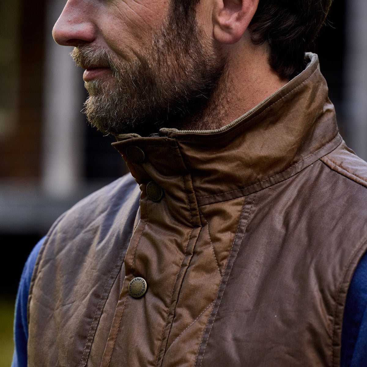 Tom Beckbe | Paddock Quilted Vest | Tobacco