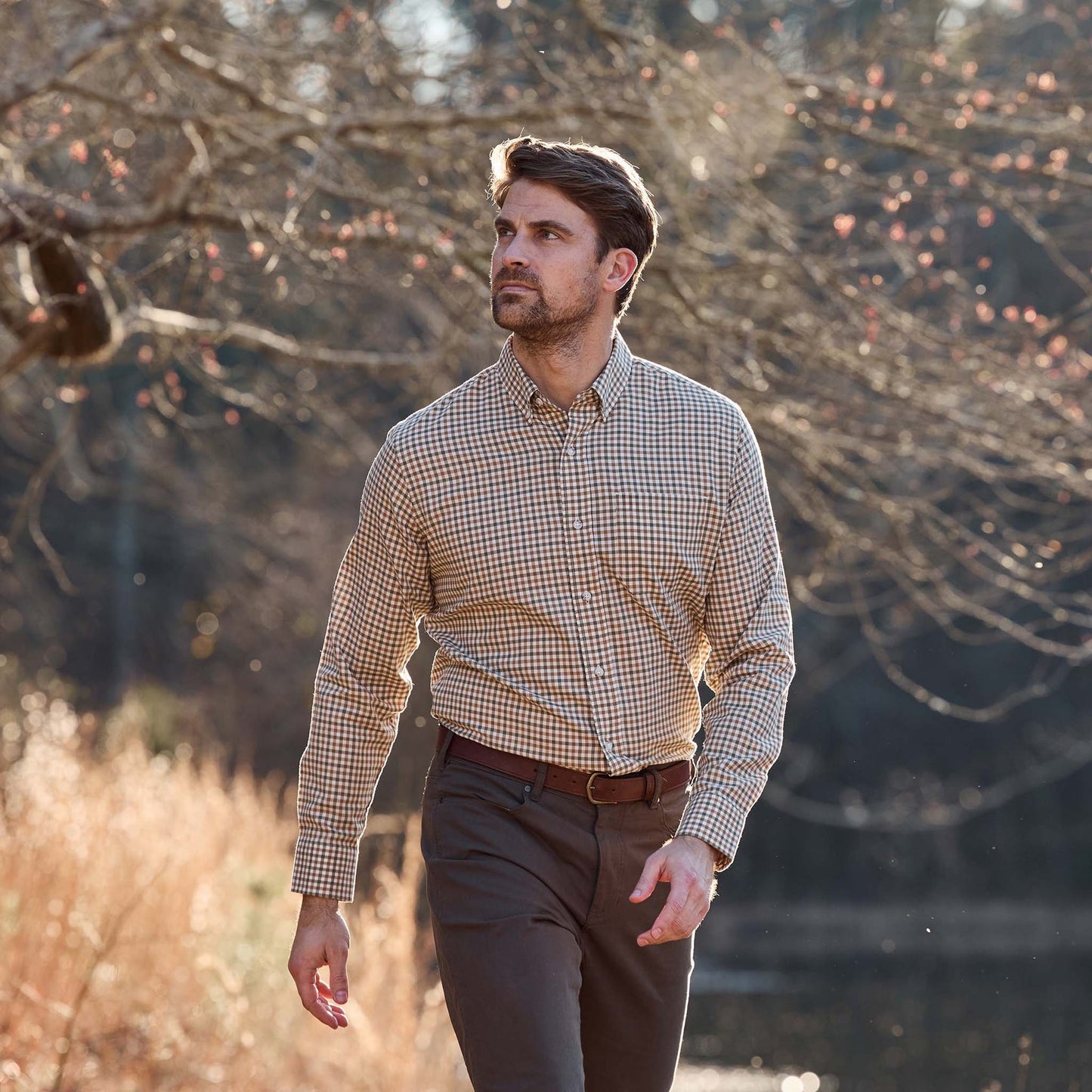Tom Beckbe Knapp Cotton Twill Shirt - Pin Oak