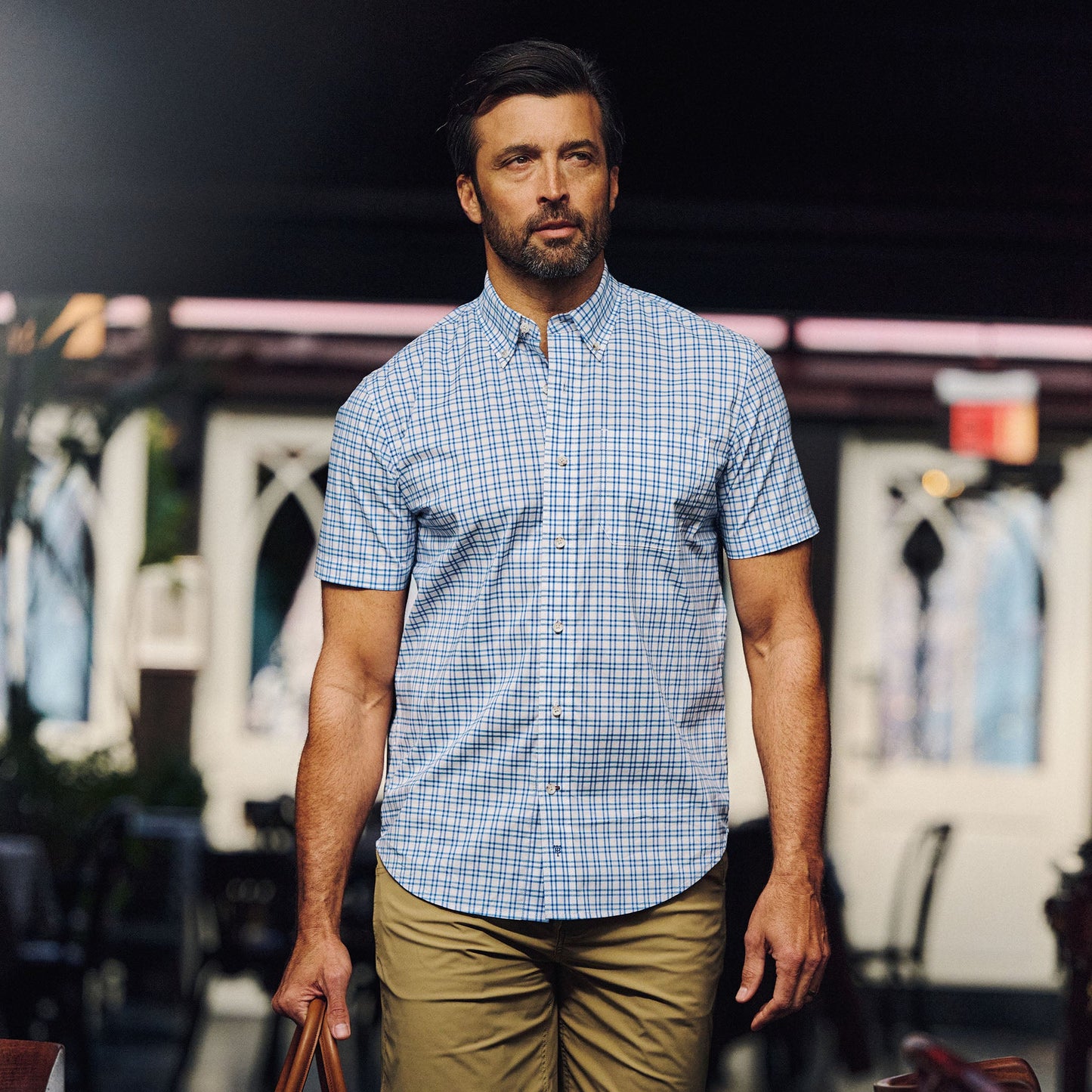 Tom Beckbe Powell Performance Sport Shirt (Short Sleeve) - Atlantic Blue