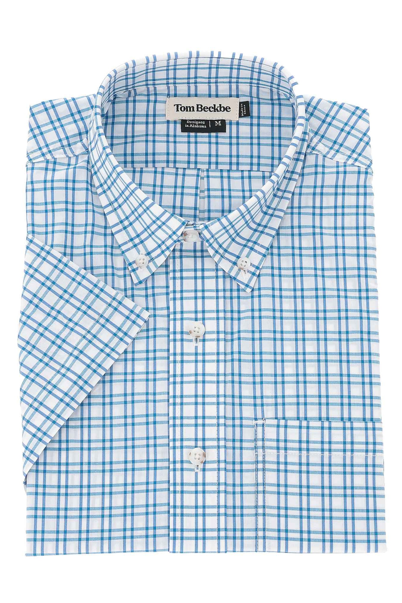 Tom Beckbe Powell Performance Sport Shirt (Short Sleeve) - Atlantic Blue