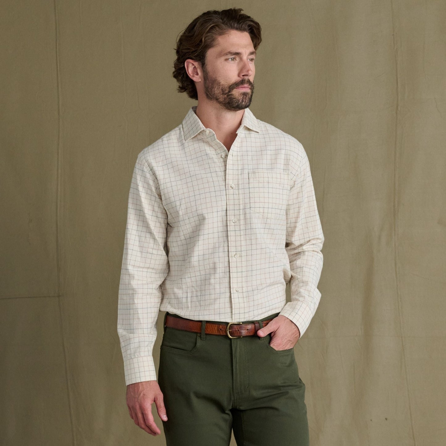 Tom Beckbe | Prescott Estate Twill Shirt | Parchment