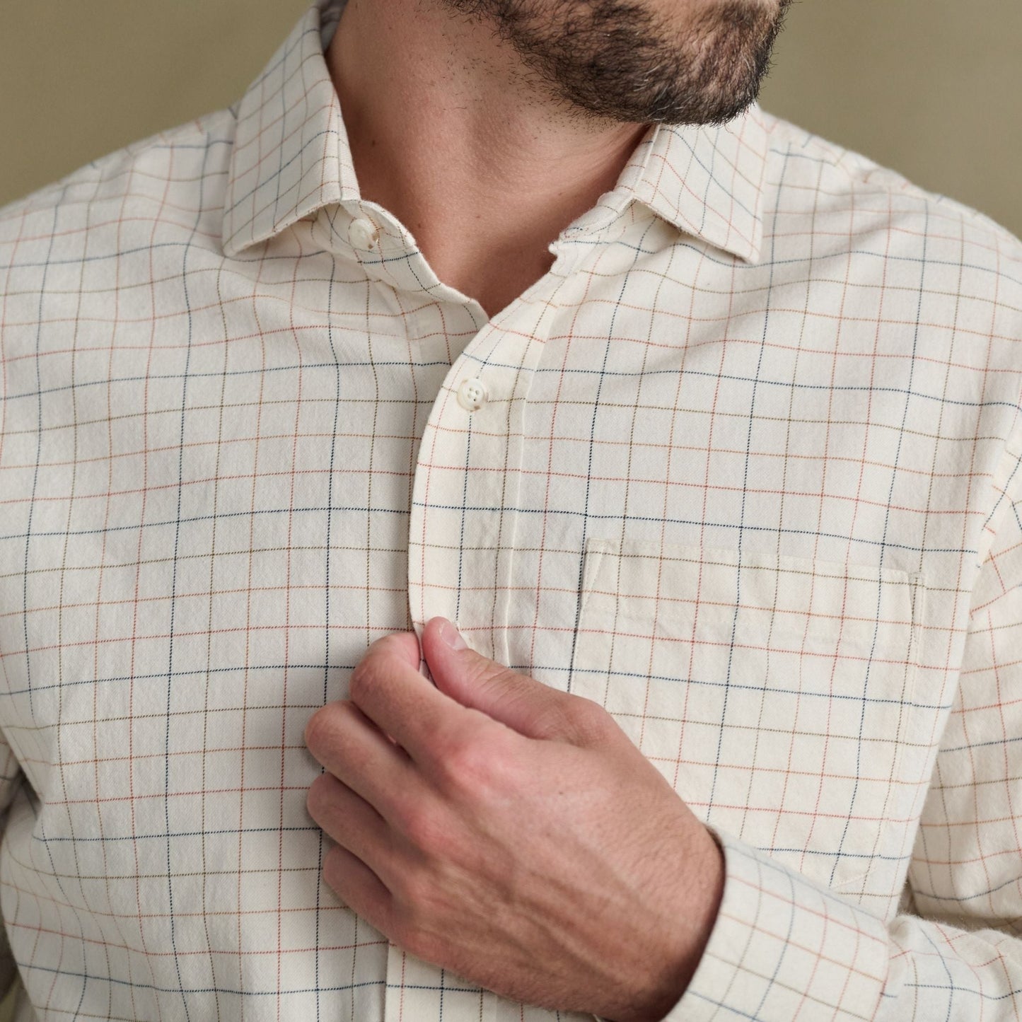 Tom Beckbe | Prescott Estate Twill Shirt | Parchment