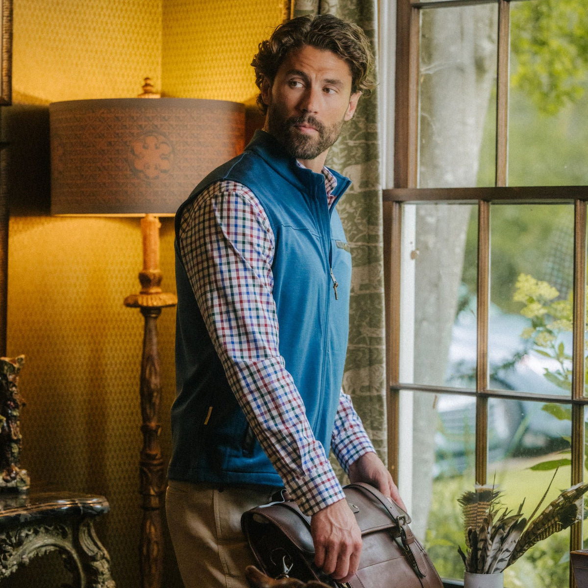 Tom Beckbe | Tucker Fleece Vest | Cape Blue