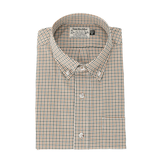 Tom Beckbe | Knapp Cotton Twill Shirt | Amber Moss
