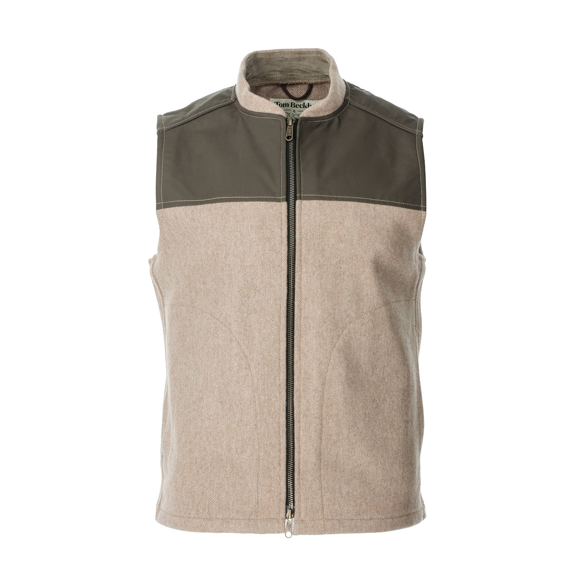 Tom Beckbe | Northwoods Vest | Camel Wetlands Green