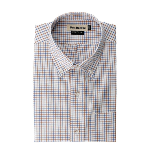 Tom Beckbe | Easley Pinpoint Oxford Shirt | Cornflower