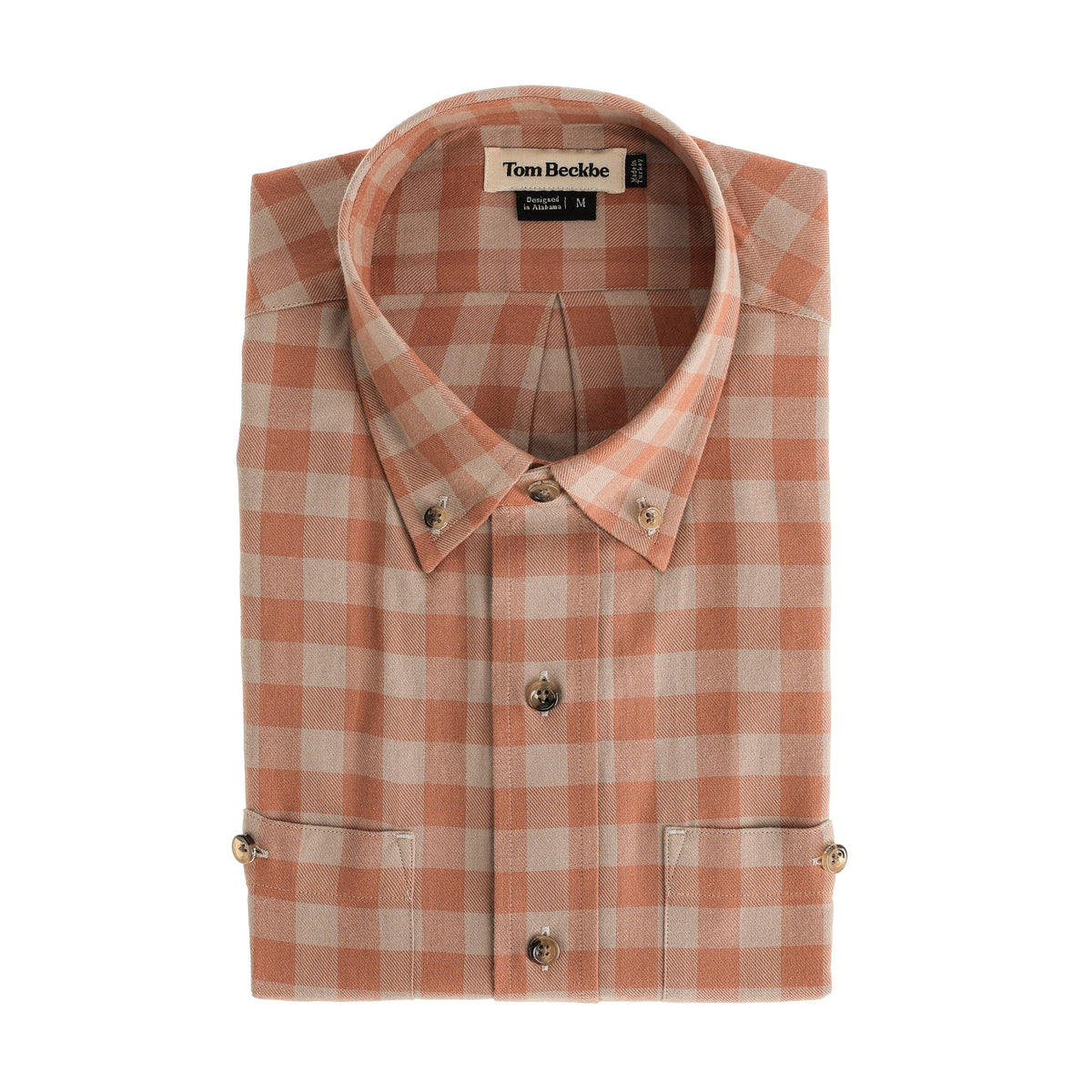 Tom Beckbe | Dixon Brushed Cotton Twill Shirt | Dusk
