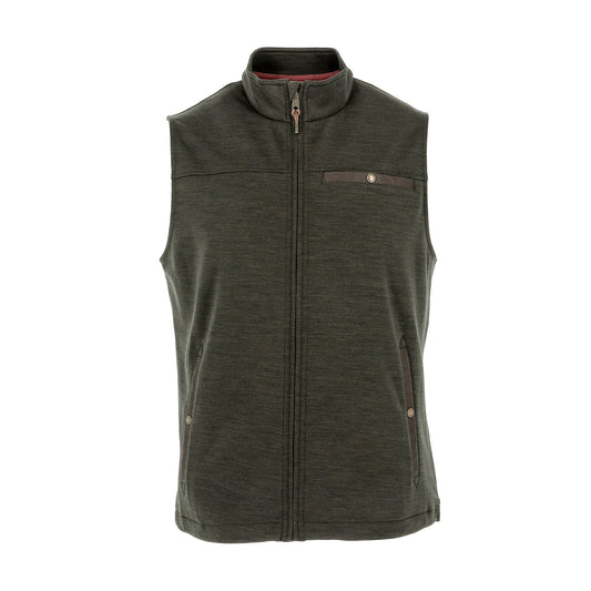 Tom Beckbe Tucker Fleece Vest - Peat Green