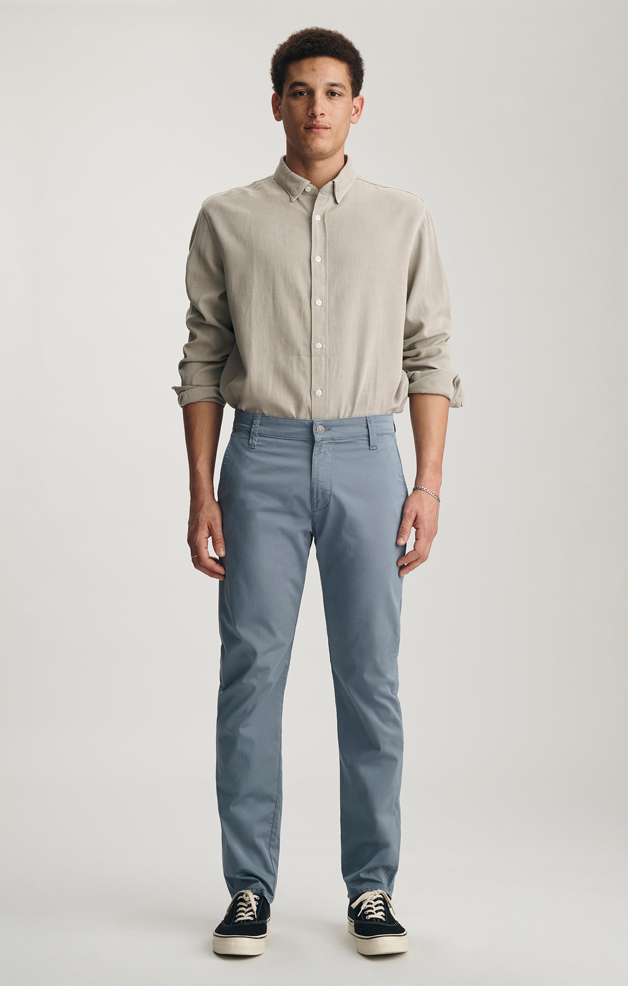 Mavi | Milton Slim Straight Chino | Steel City Smart