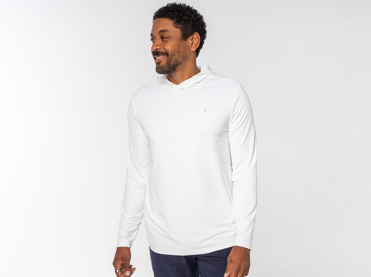 Criquet Hoodie Sun Shirt- Bright White