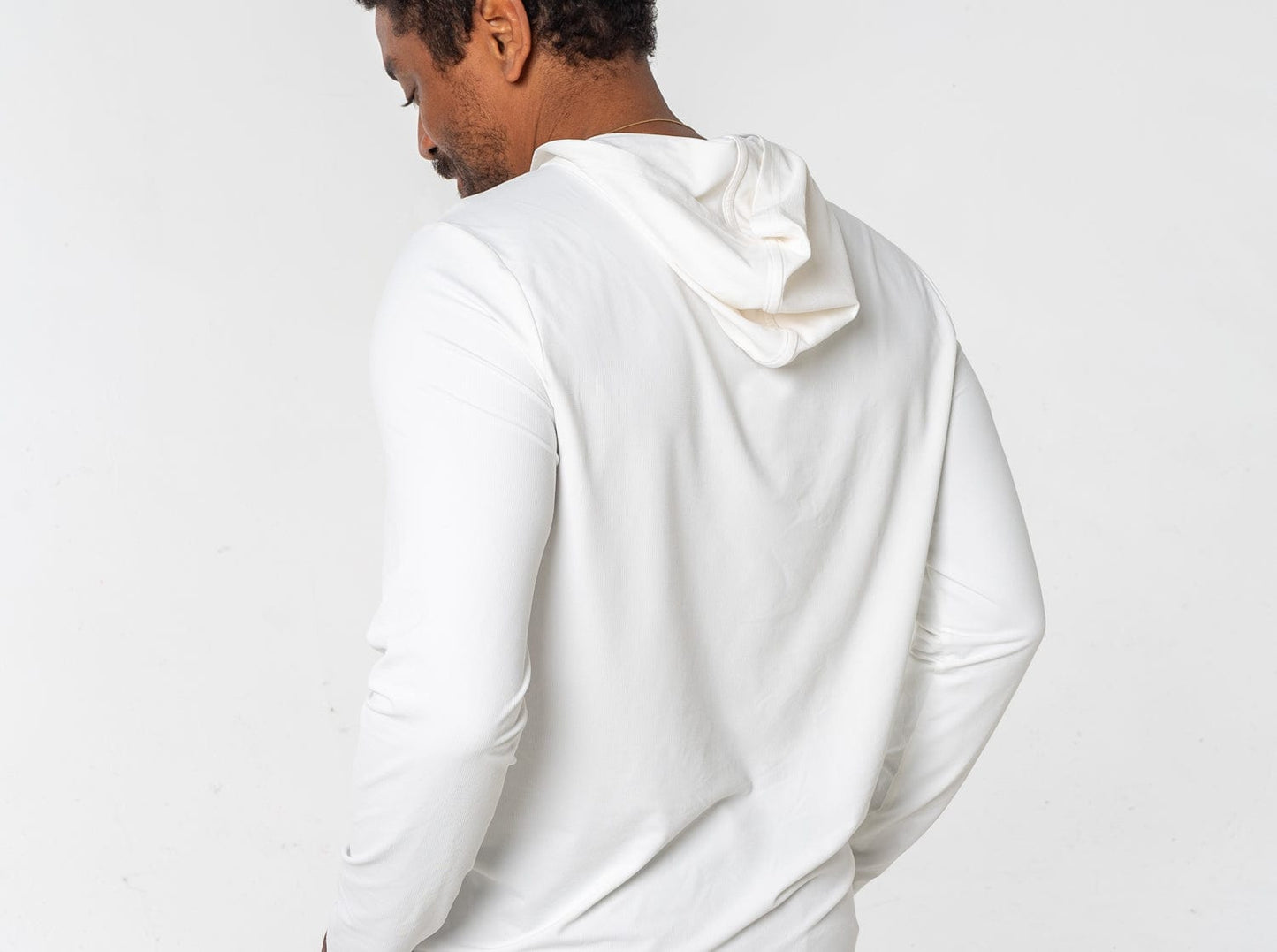 Criquet Hoodie Sun Shirt- Bright White