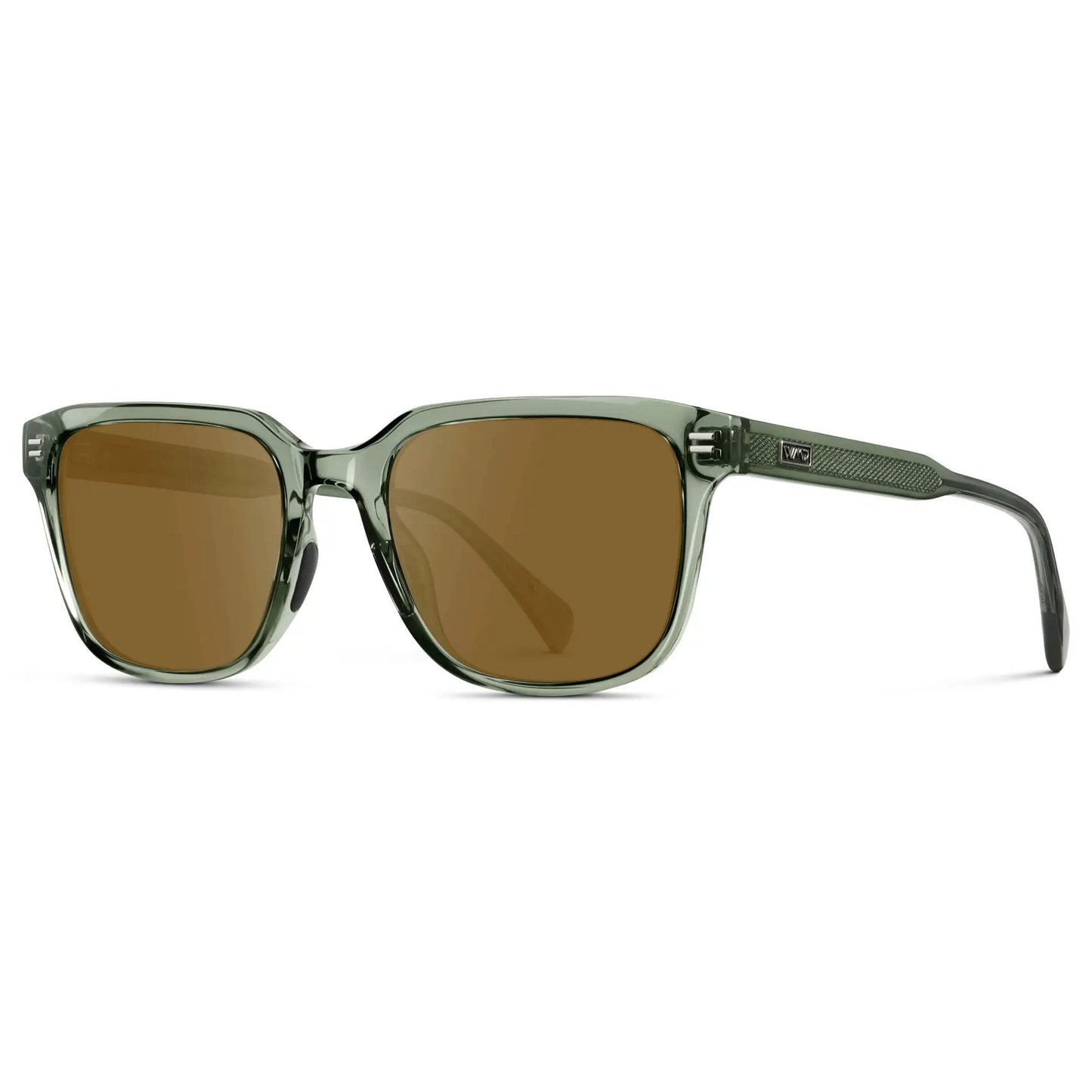 WMP | Woods Sunglasses | Crystal Agave Green / Brown Lens