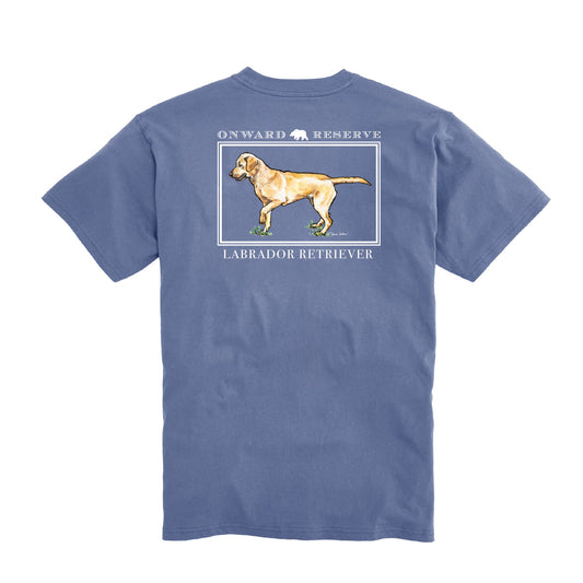 Onward Reserve Yellow Lab Tee - Washed Blue